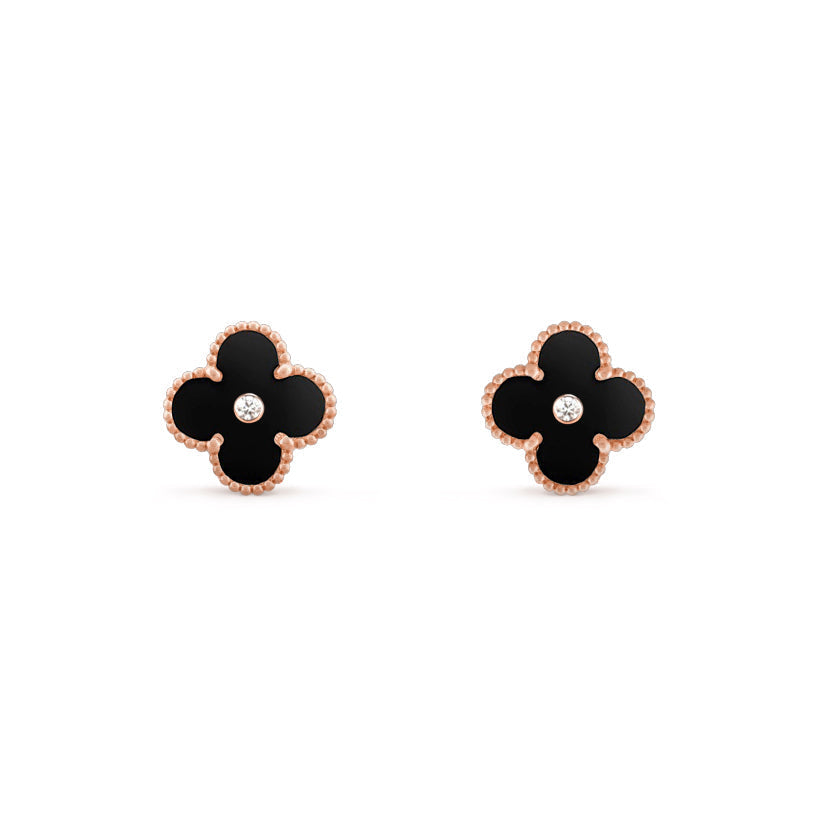 [Lora]CLOVER  15MM DIAMOND EARRINGS COLLECTION