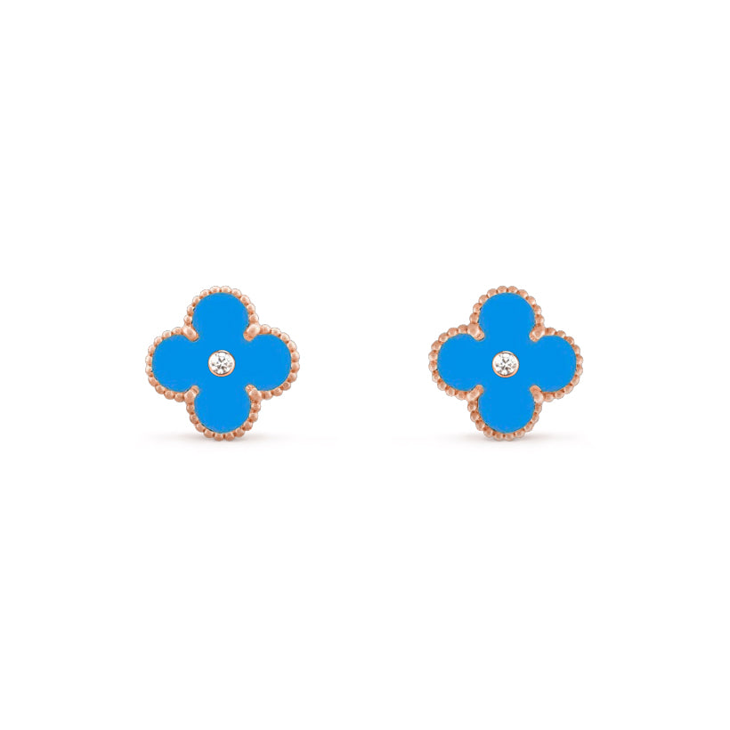 [Lora]CLOVER  15MM DIAMOND EARRINGS COLLECTION