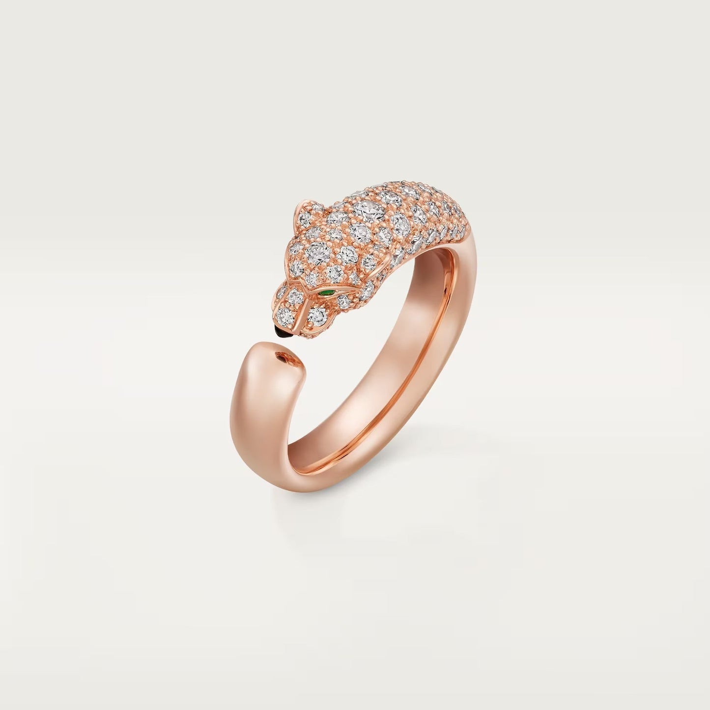 [LORA] PANTHERE HALF DIAMOND SMALL RING