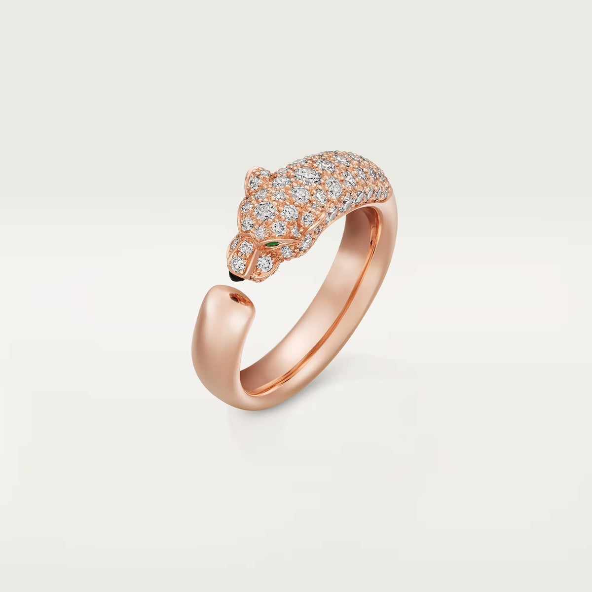 [Lora] PANTHERE HALF DIAMOND SMALL RING