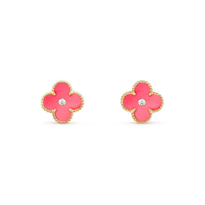 [Lora]CLOVER  15MM DIAMOND EARRINGS COLLECTION