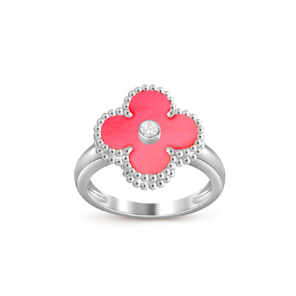[Lora]CLOVER SILVER DIOMND RING COLLECTION