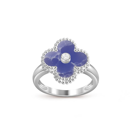[Lora]CLOVER SILVER DIOMND RING COLLECTION