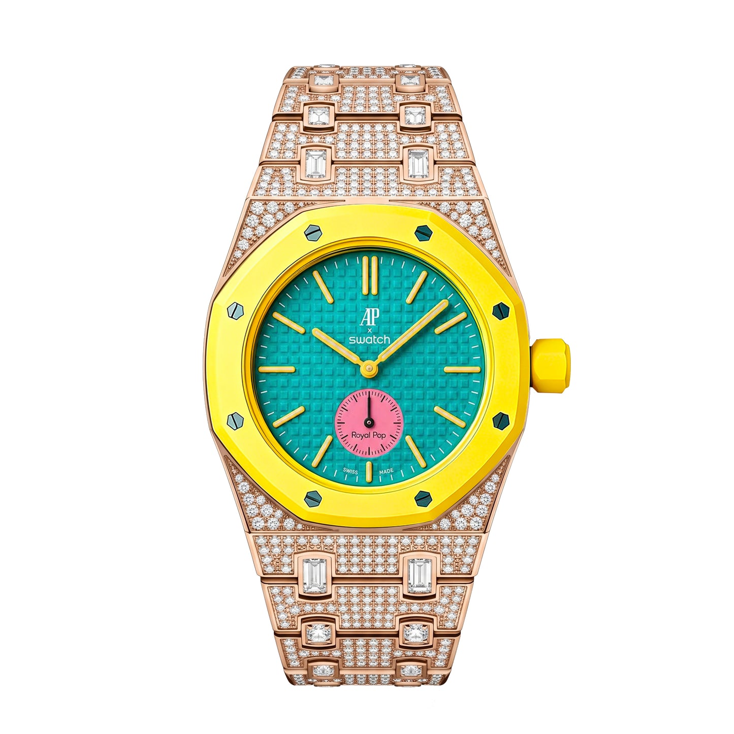 Royal Oak Pop Exclusive Bioceramic Case & Bioceramic Strap Diamond
