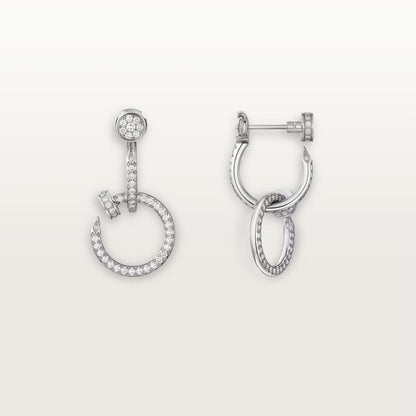[LORA] JUSTE FULL DIAMOND DOUBLE EARRINGS