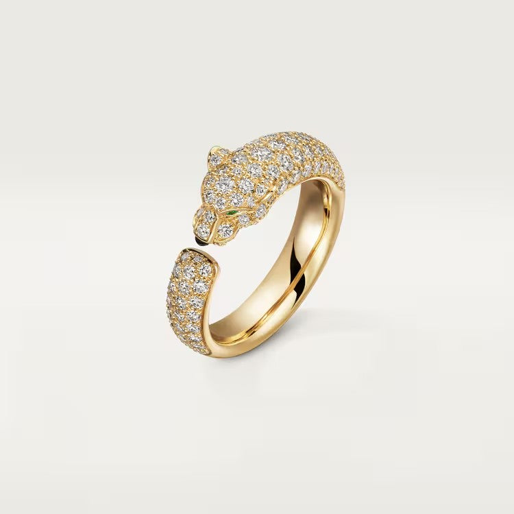 [LORA] PANTHERE FULL DIAMOND SMALL RING