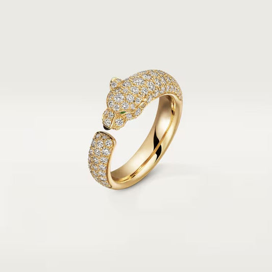 [Lora] PANTHERE FULL DIAMOND SMALL RING