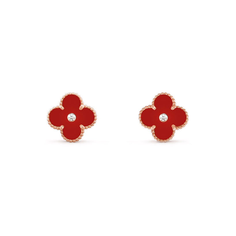 [Lora]CLOVER  15MM DIAMOND EARRINGS COLLECTION