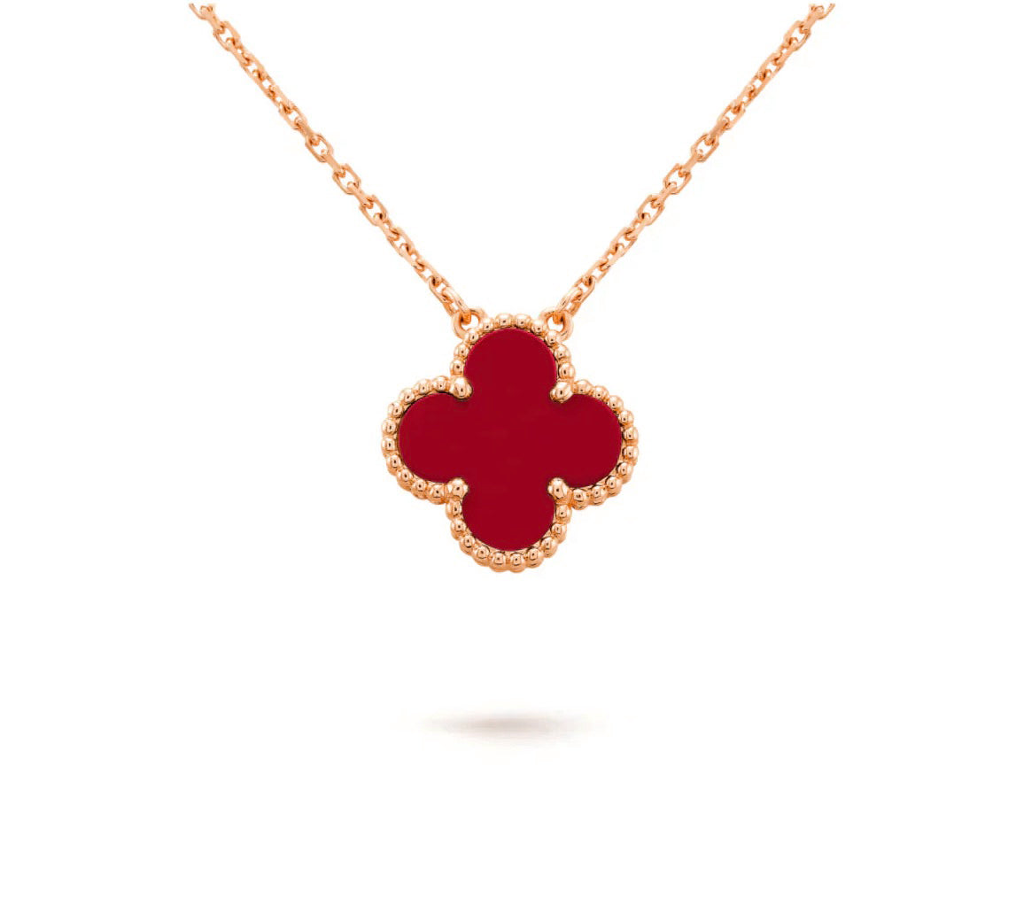 [Lora]CLOVER 15MM SINGLE FLOWER NECKLACE COLLECTION