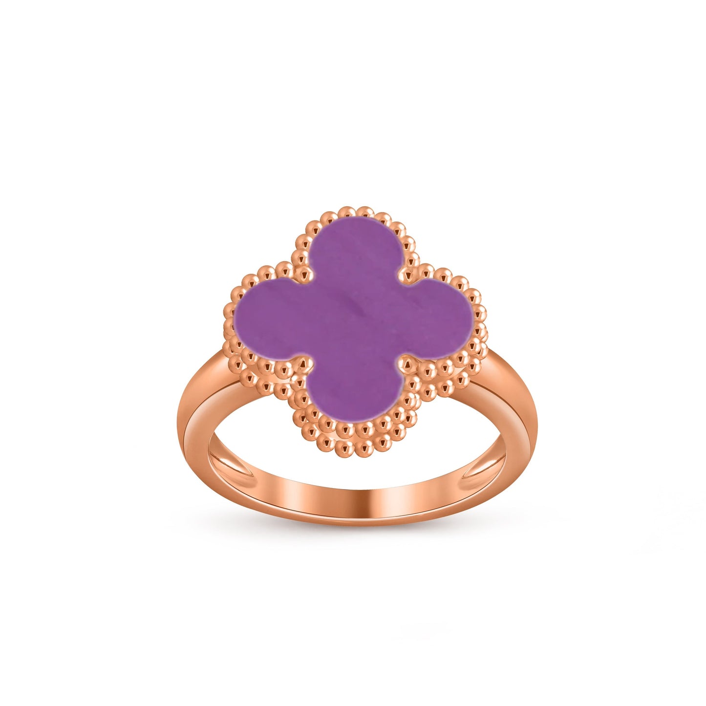 [Lora]CLOVER RING ROSE GOLD COLLECTION