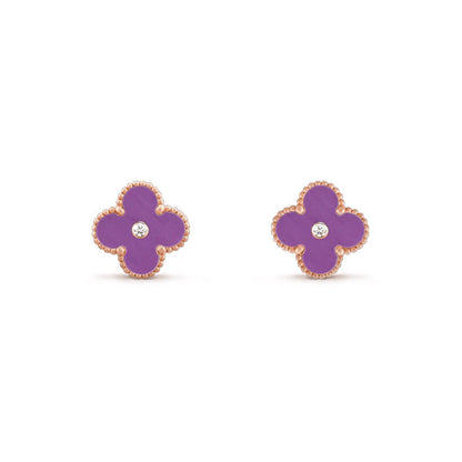 [Lora]CLOVER  15MM DIAMOND EARRINGS COLLECTION