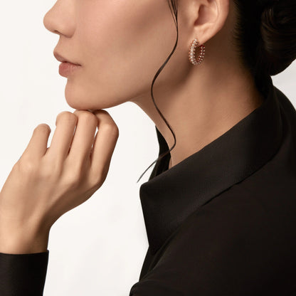 [LORA] CLASH FULL DIAMOND MEDIUM EARRINGS