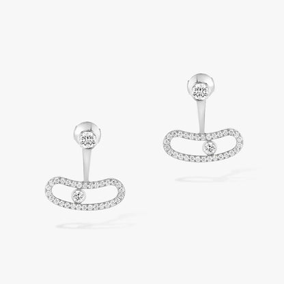 [LORA] MOVE UNO SILVER DIAMOND EARRINGS