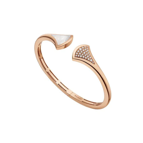 [LORA]DREAM BRACELET OPEN PINK GOLD MOP DIAMOND