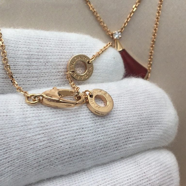 [LORA]DREAM NECKLACE CARNELIAN 1 DIAMOND
