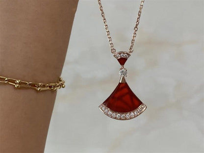 [LORA]DREAM NECKLACE CARNELIAN DIAMOND