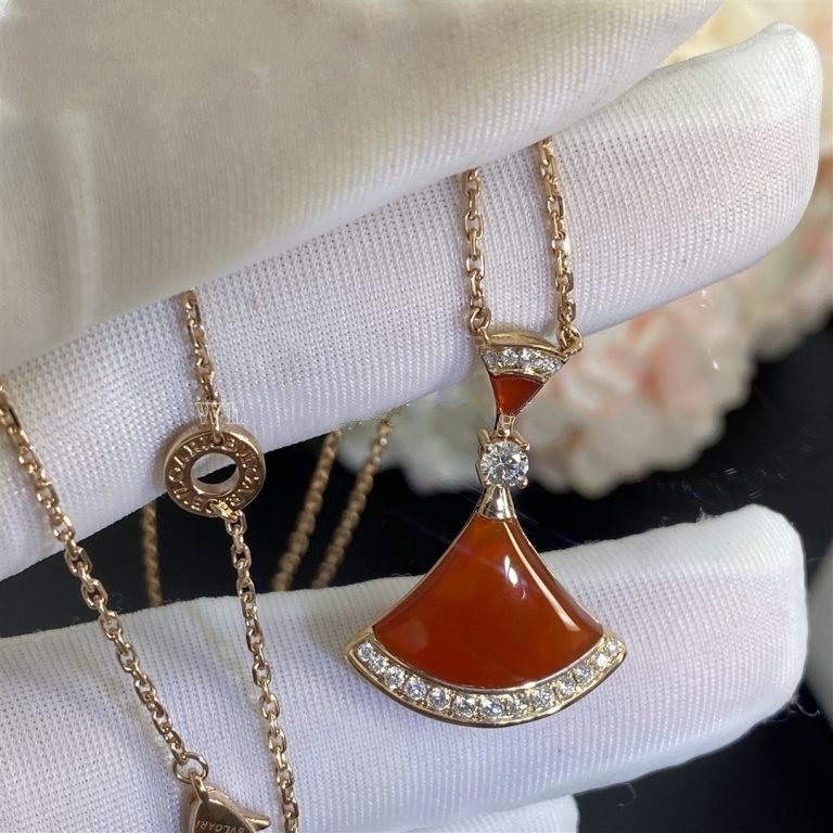 [LORA]DREAM NECKLACE CARNELIAN DIAMOND