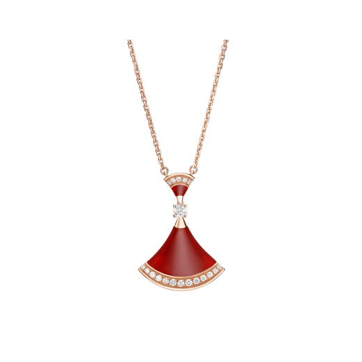 [LORA]DREAM NECKLACE CARNELIAN DIAMOND