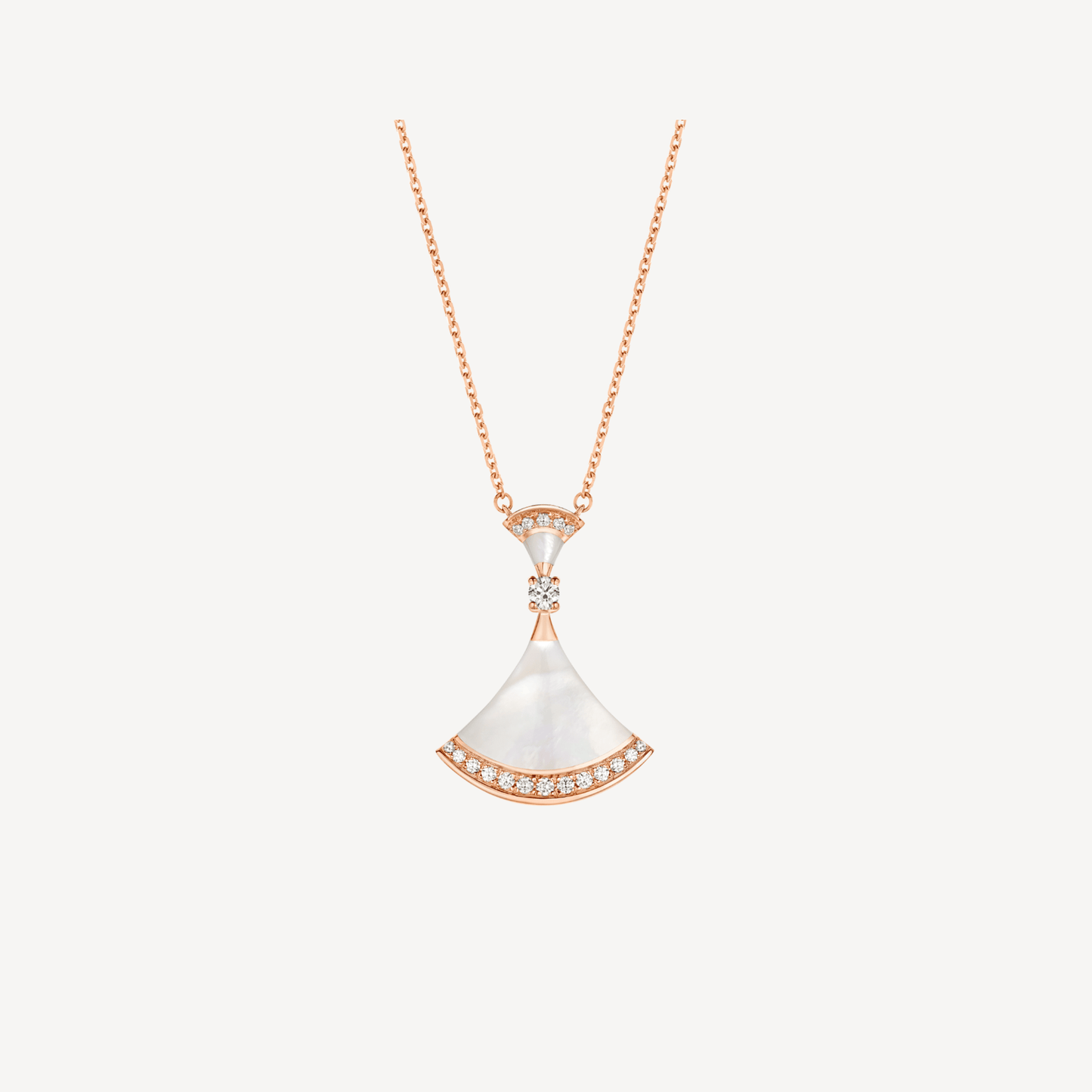 [LORA]DREAM NECKLACE MOP PINK GOLD DIAMOND