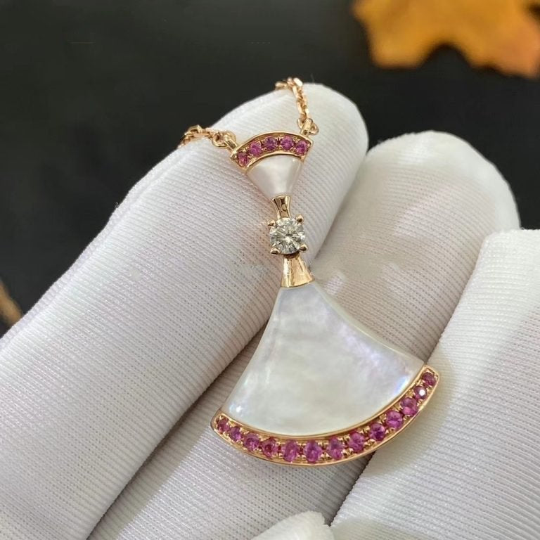 [LORA]DREAM NECKLACE MOP PINK DIAMOND