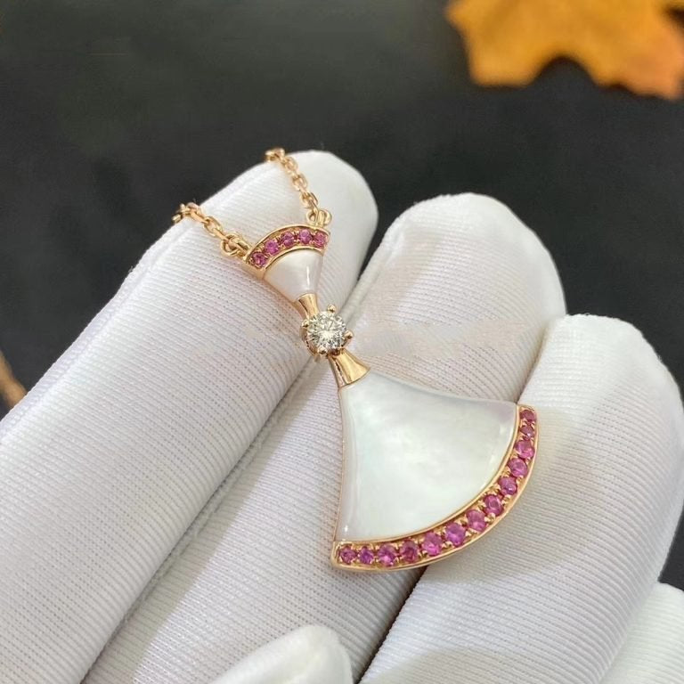 [LORA]DREAM NECKLACE MOP PINK DIAMOND