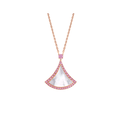 [LORA]DREAM NECKLACE MOP DIAMOND PINK