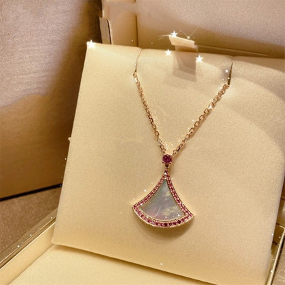 [LORA]DREAM NECKLACE MOP DIAMOND PINK