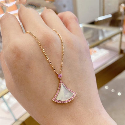 [LORA]DREAM NECKLACE MOP DIAMOND PINK