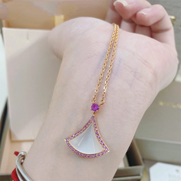 [LORA]DREAM NECKLACE MOP DIAMOND PINK