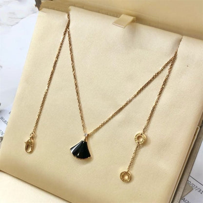 [LORA]DREAM NECKLACE ONYX 1 DIAMOND