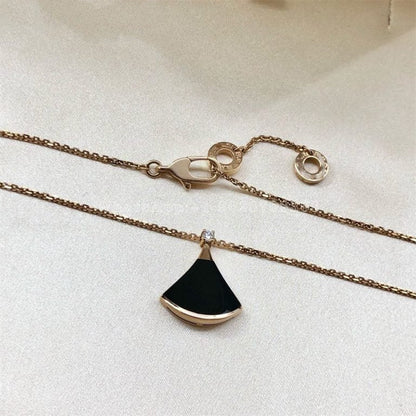[LORA]DREAM NECKLACE ONYX 1 DIAMOND