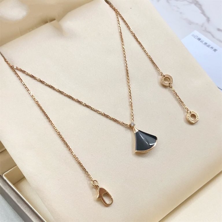 [LORA]DREAM NECKLACE ONYX 1 DIAMOND