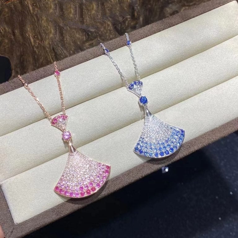 [LORA]DREAM NECKLACK DIAMOND PINK GOLD