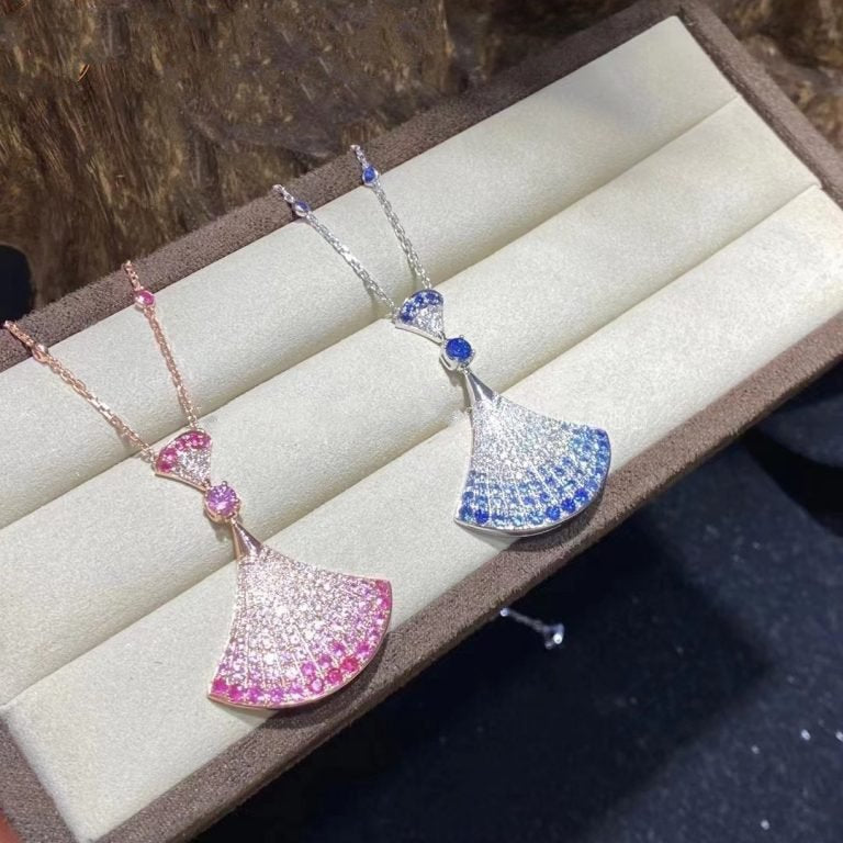 [LORA]DREAM NECKLACE AGATE SILVER DIAMOND