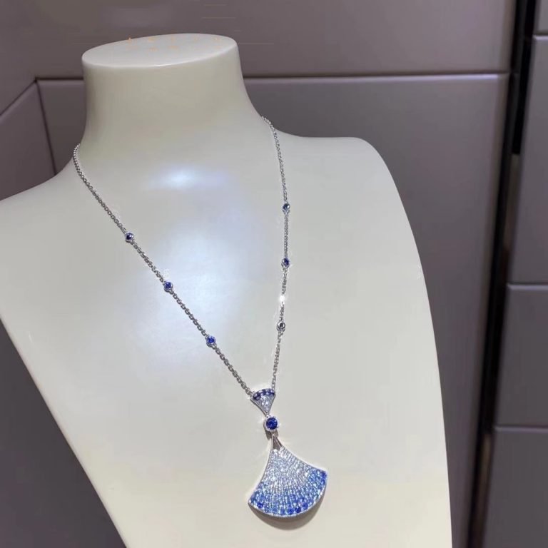 [LORA]DREAM NECKLACE AGATE SILVER DIAMOND