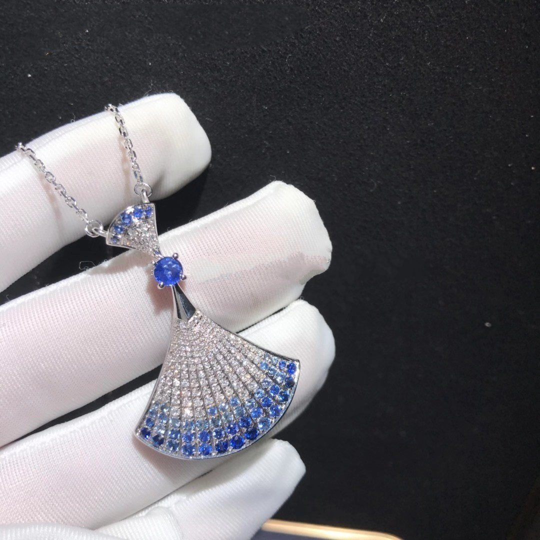[LORA]DREAM NECKLACE AGATE SILVER DIAMOND