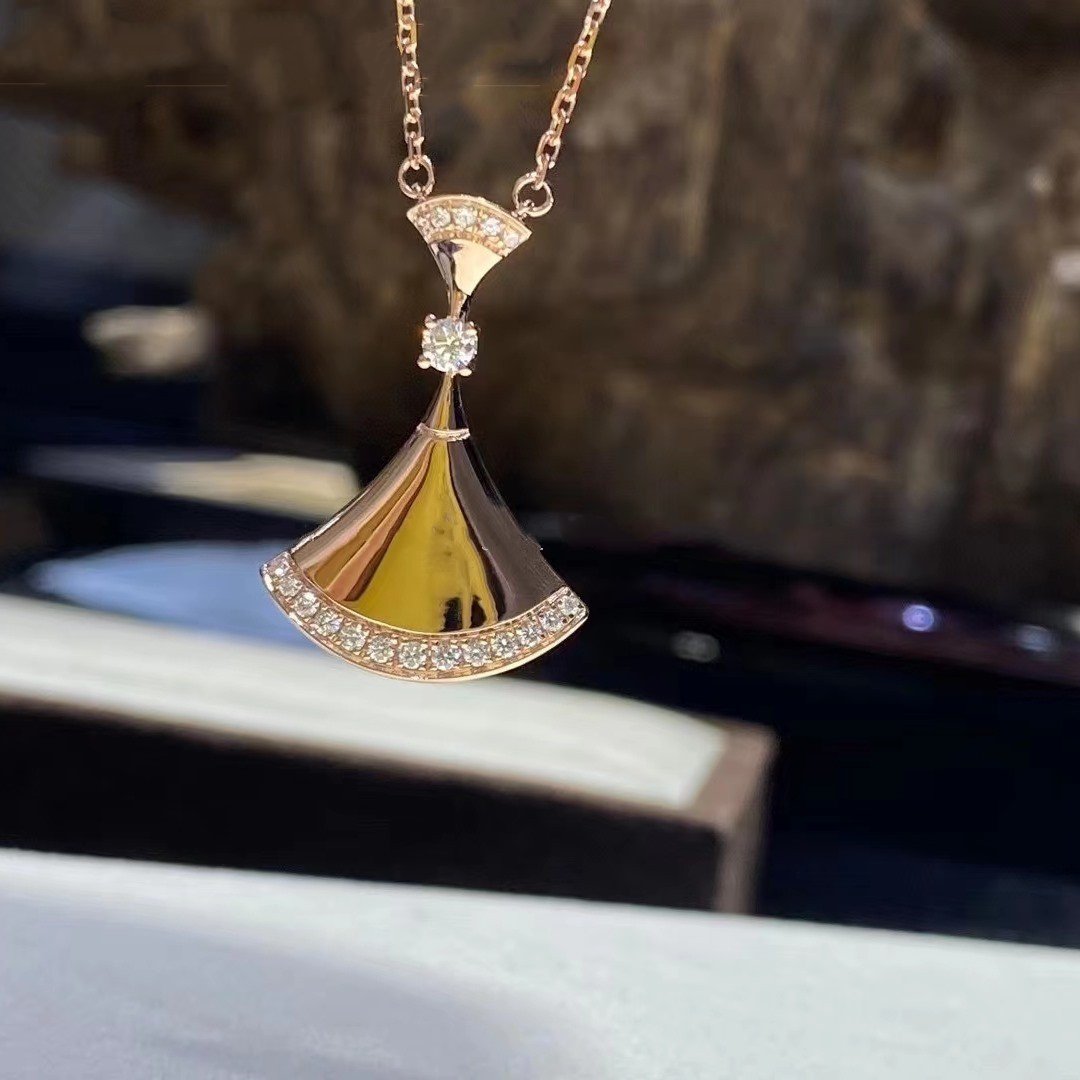 [LORA]DREAM NECKLACE PINK GOLD DIAMOND