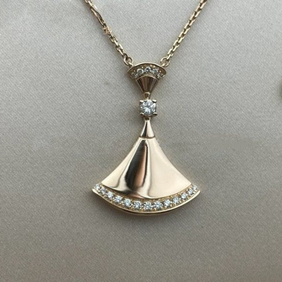 [LORA]DREAM NECKLACE PINK GOLD DIAMOND