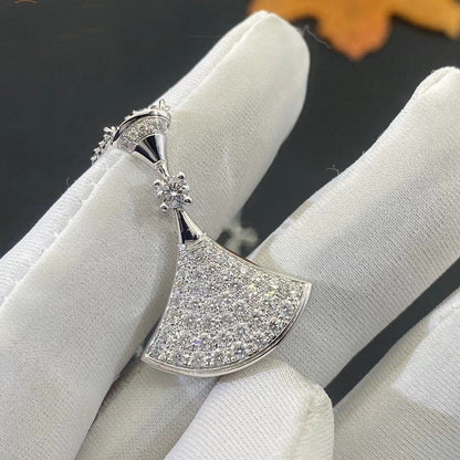 [LORA]DREAM NECKLACE SILVER FULL DIAMOND
