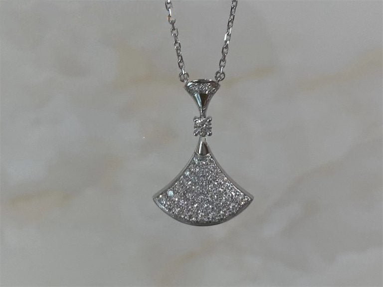 [LORA]DREAM NECKLACE SILVER FULL DIAMOND