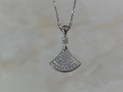 [LORA]DREAM NECKLACE SILVER FULL DIAMOND
