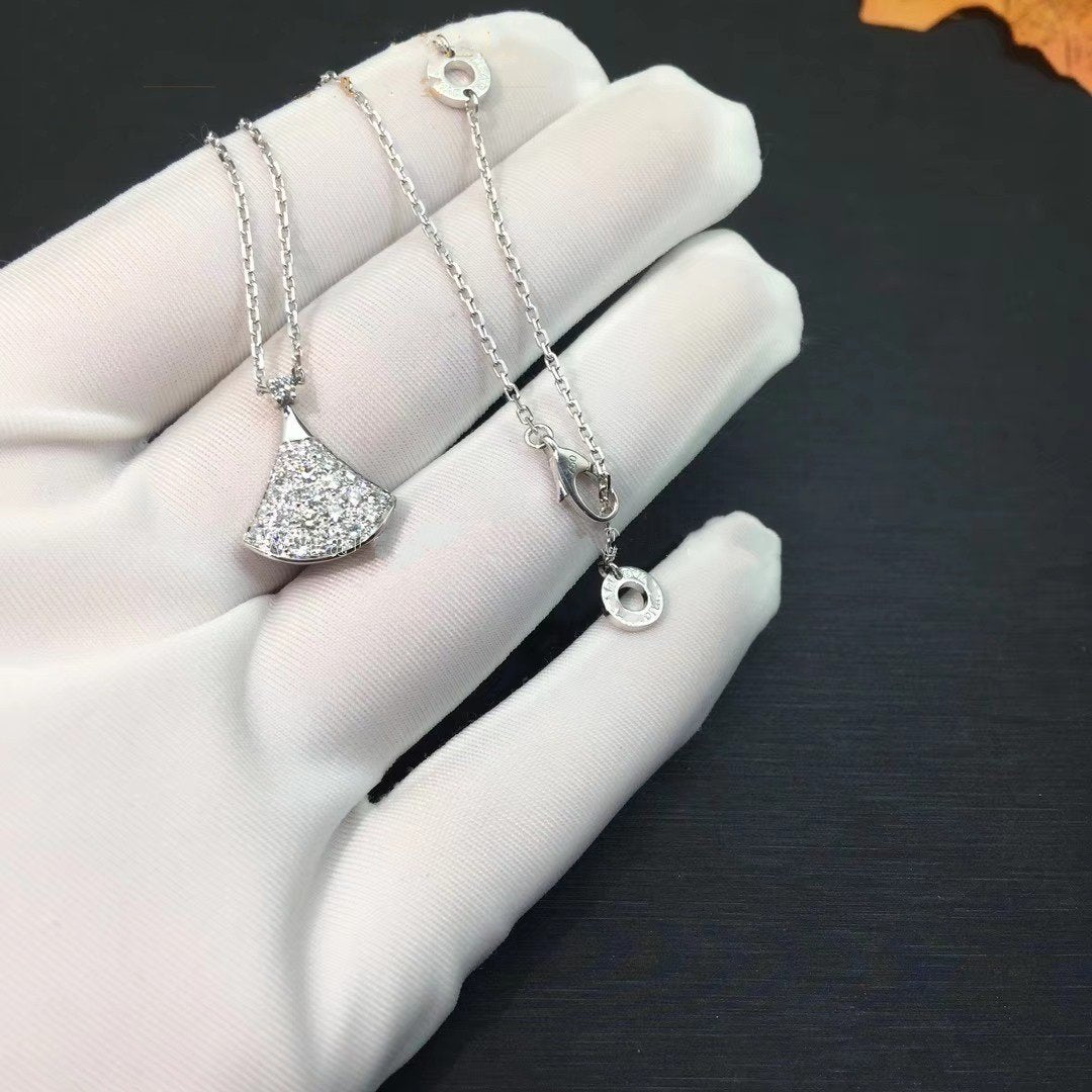 [LORA]DREAM NECKLACE SILVER DIAMOND