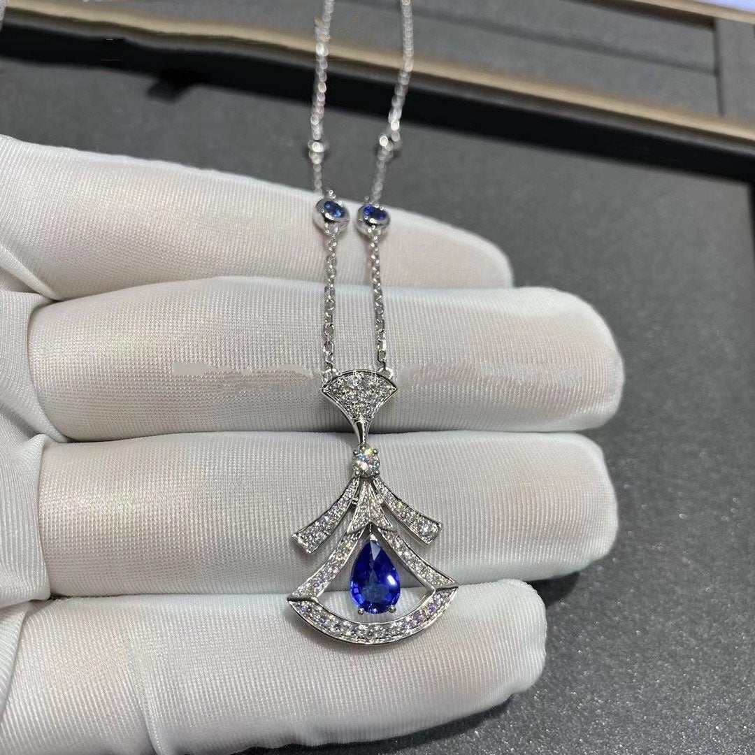 [LORA]DREAM NECKLACE AGATE DIAMOND SILVER