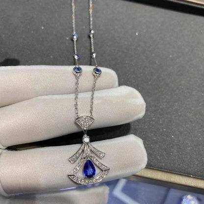 [LORA]DREAM NECKLACE AGATE DIAMOND SILVER