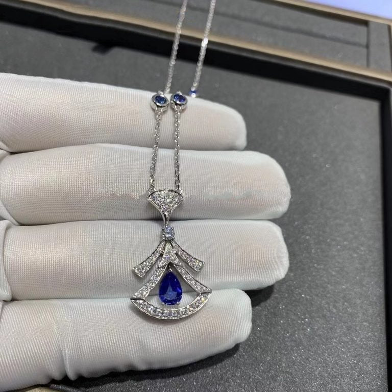 [LORA]DREAM NECKLACE AGATE DIAMOND SILVER
