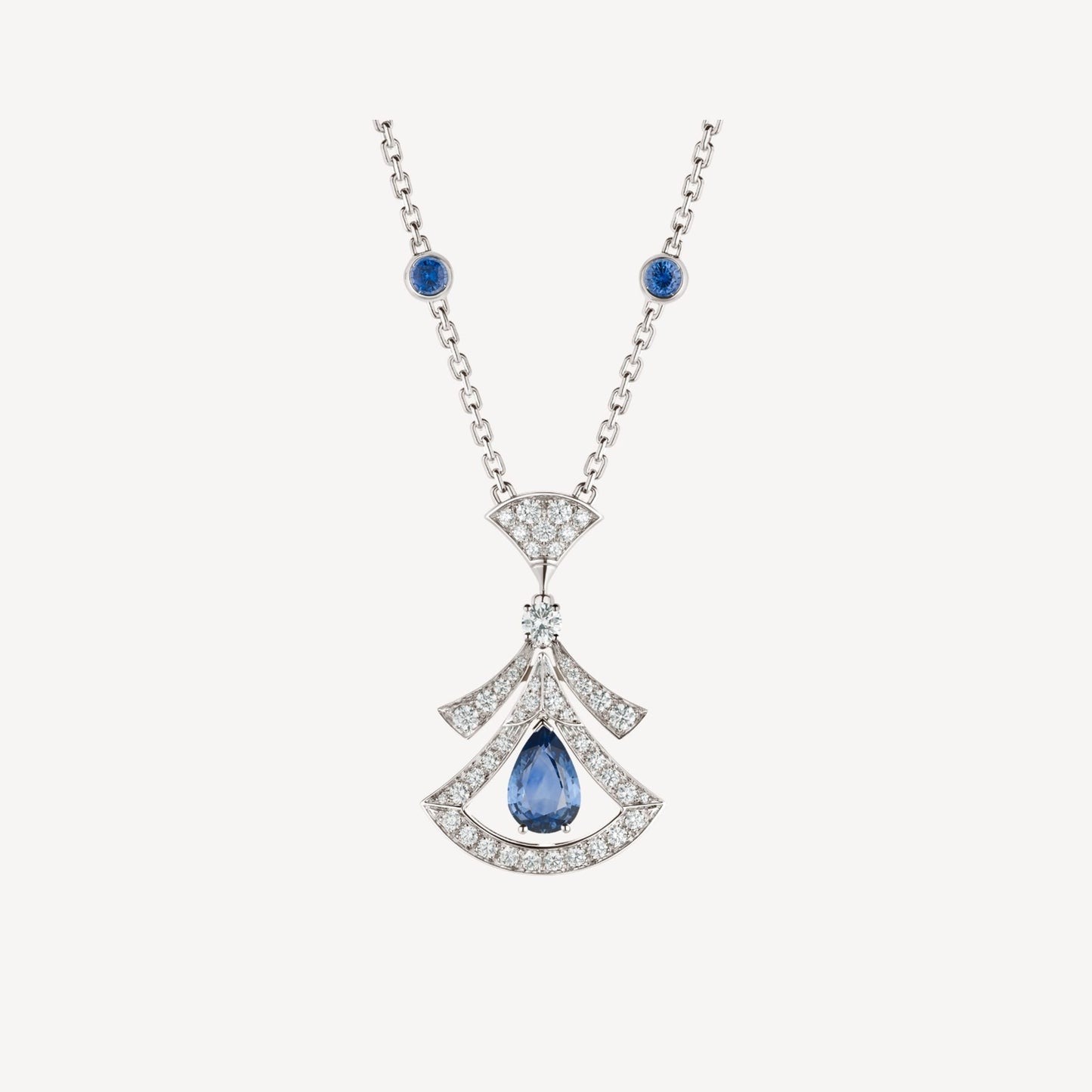 [LORA]DREAM NECKLACE AGATE DIAMOND SILVER