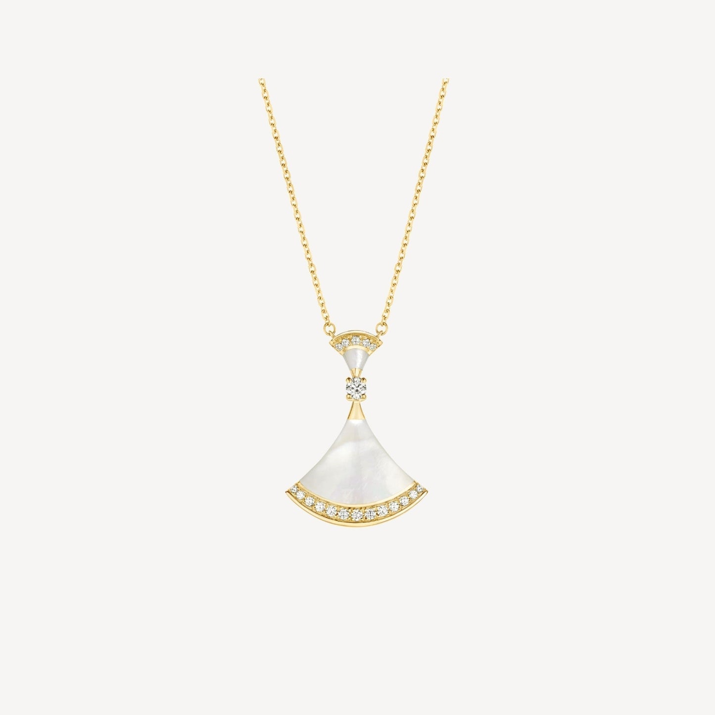 [LORA]DREAM NECKLACE MOP GOLD DIAMOND