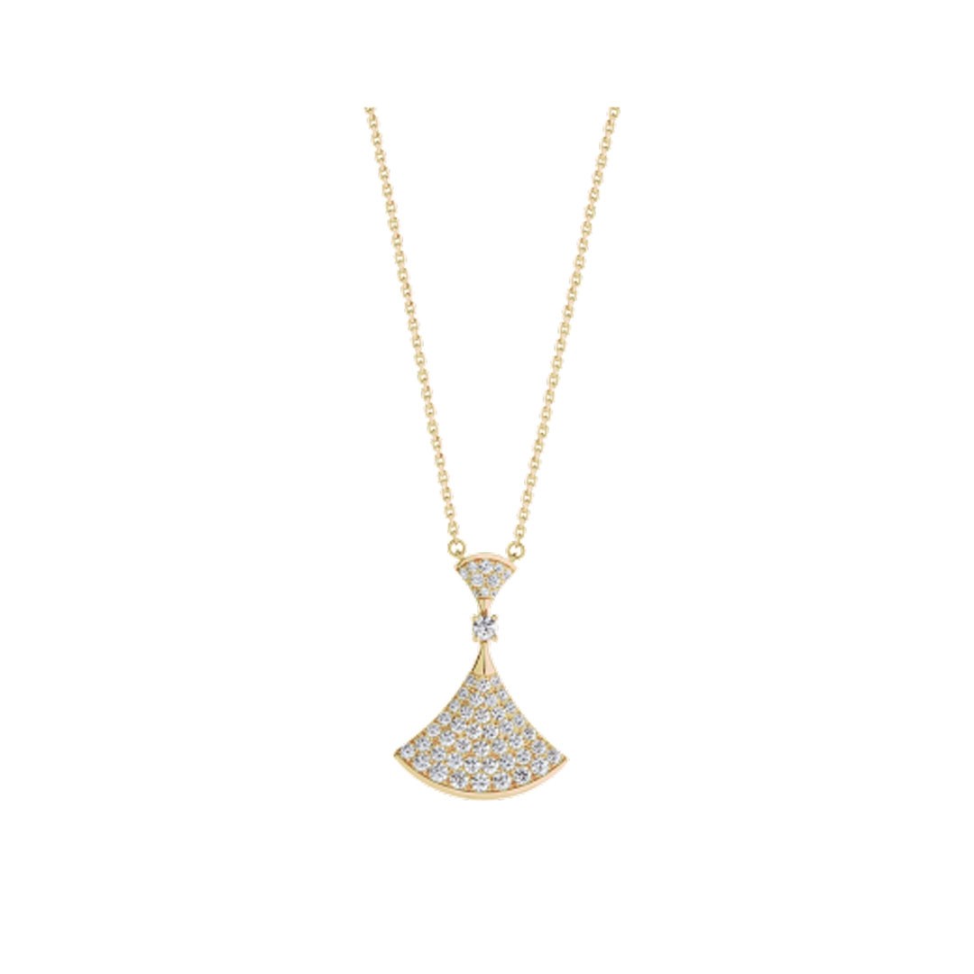 [LORA]DREAM NECKLACE GOLD FULL DIAMOND