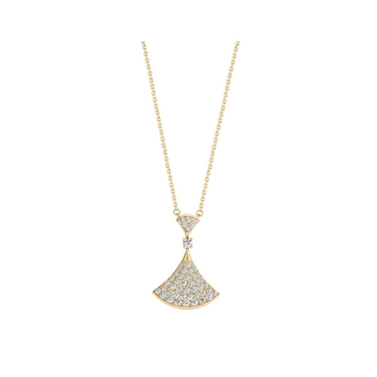 [LORA]DREAM NECKLACE GOLD FULL DIAMOND