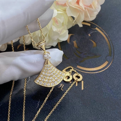 [LORA]DREAM NECKLACE GOLD FULL DIAMOND